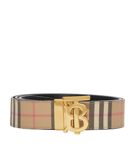 burberry reversible signature belt|Burberry belt with 3 spikes.